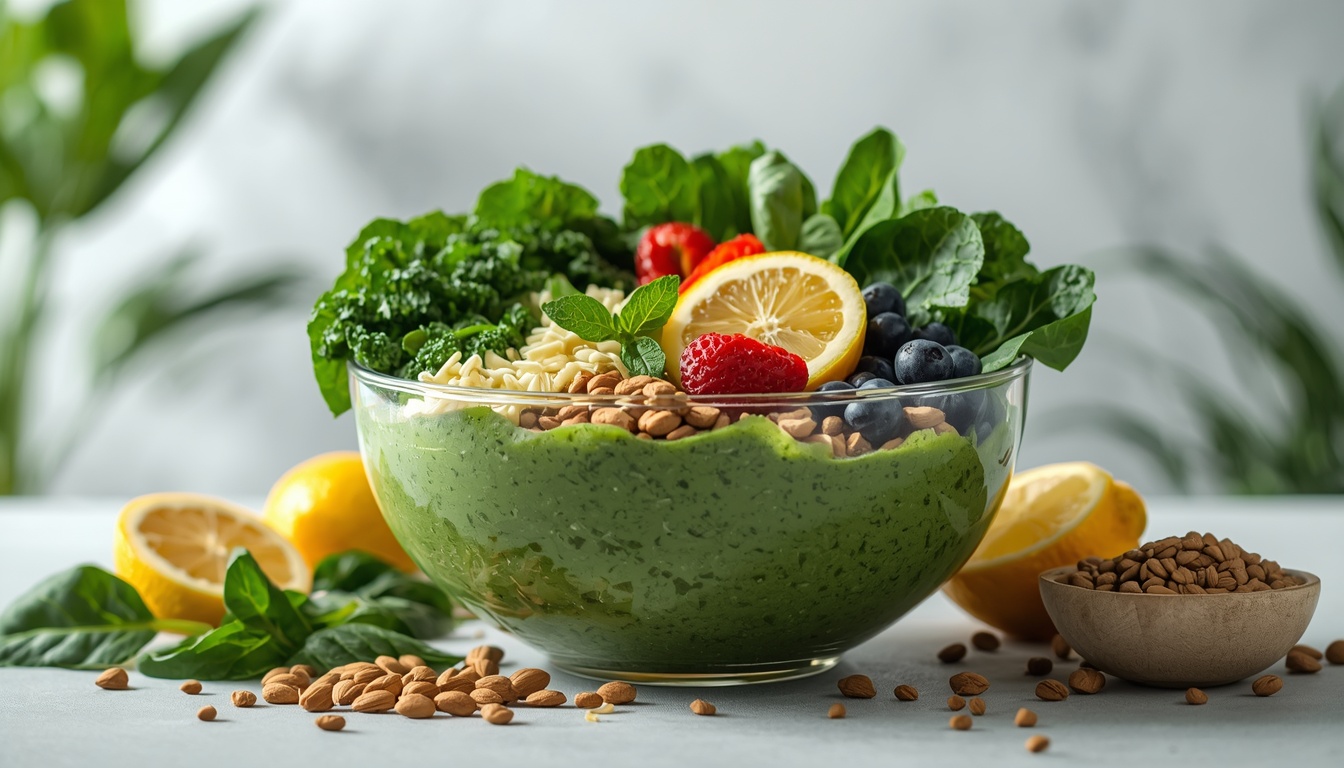 Grønn energibowl fra Sieveeabonesei